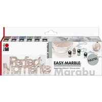 Marabu Marmorierfarbe, easy marble, Set PASTELL – Bild 2