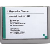 DURABLE Türschild CLICK SIGN, DIN A5, graphit – Bild 2
