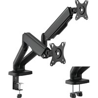 LogiLink Doppel-Monitorarm, Armlänge: 450 mm, schwarz