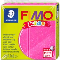 FIMO kids Modelliermasse, ofenhärtend, glitter-pink, 42 g