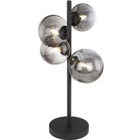 GLOBO LED Retrofit Tischlampe Riha 30x18m 54cm schwarz /grau