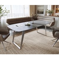 DELIFE Edge Esstisch Keramik Grau