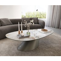 DELIFE Couchtisch Edge Oval 140x75 cm