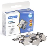 RAPESCO Dokumentenclips Supaclip 60, Edelstahl, 250 Stück
