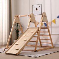 Klettergerüst Indoor inkl. Rutsche und Schaukel IDA