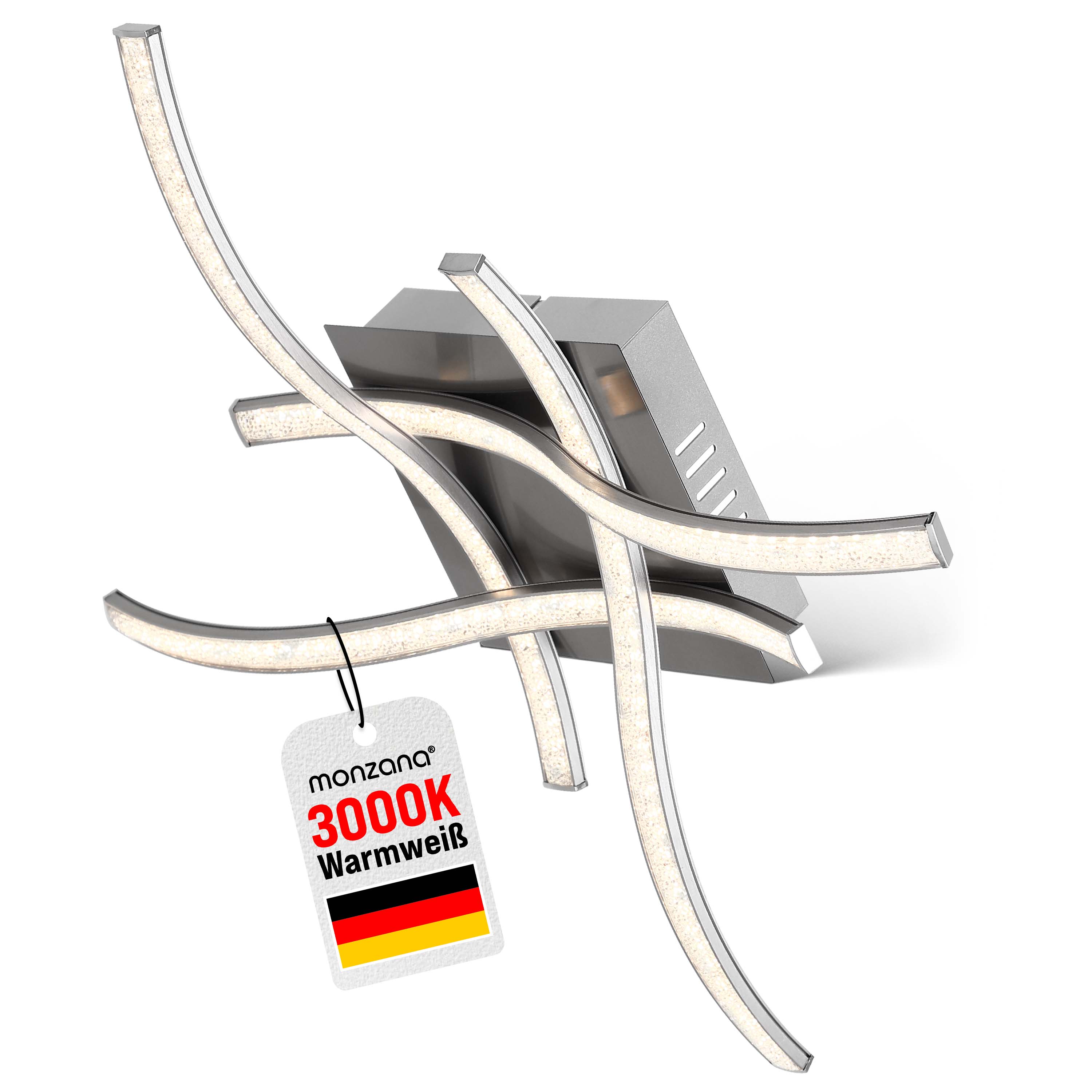 monzana LED Deckenleuchte Tigull 4-flammig – Bild 2