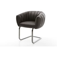 DELIFE Jada-Flex Freischwinger Anthrazit