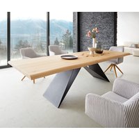 DELIFE Edge Esstisch Eiche Schwarz