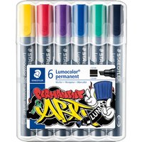 STAEDTLER Lumocolor Permanent-Marker 350, 6er Etui