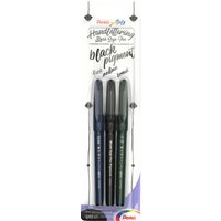 PentelArts Kalligrafiestift Sign Pen Brush, schwarz, 3er Set – Bild 2