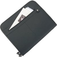 Alassio Schreibmappe, MILANO, A4, Leder, schwarz