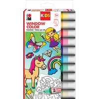 Marabu KiDS Window Color-Set, Glitzerfee, 10 x 25 ml