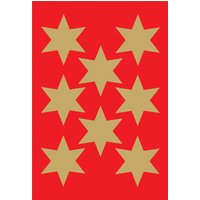 HERMA Weihnachts-Sticker DECOR, Sterne, 33 mm, gold – Bild 2