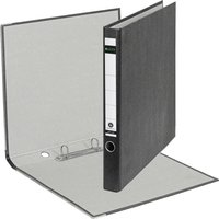 LEITZ Wolkenmarmor-Ringordner, 2 D-Ring-Mechanik, schwarz – Bild 2