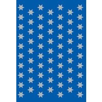 HERMA Weihnachts-Sticker DECOR, Sterne, 8 mm, silber