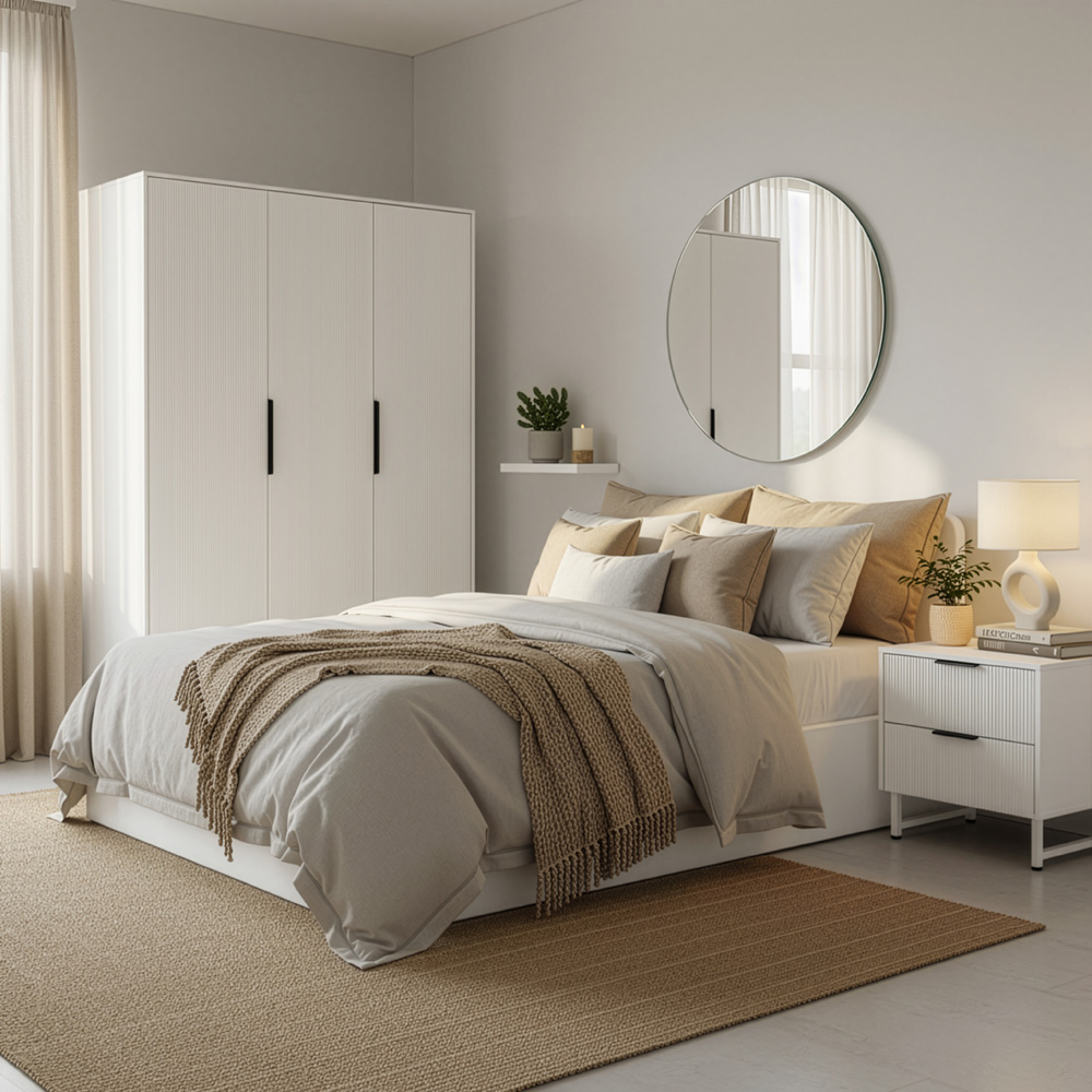 Home Deluxe 4058166437082 Nachttisch Weiß – Bild 6