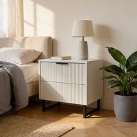 Home Deluxe 4058166437082 Nachttisch Weiß