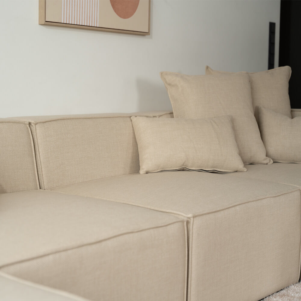 Home Deluxe 4058166244642 Sofa Beige – Bild 6
