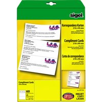 sigel PC-Korrespondenz-Karten, DIN lang, weiß, 185 g/qm, MP