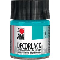Marabu Acryllack, Decorlack, metallic-silber, 50 ml, im Glas – Bild 2
