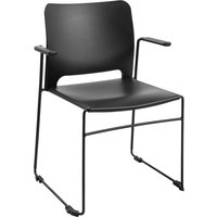 Topstar Besucherstuhl, Visit Lite, Kunststoff, schwarz – Bild 2