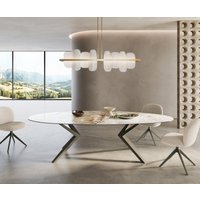 DELIFE Edge Oval Esstisch Keramik