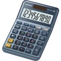 CASIO Tischrechner MS-100EM, 10-stellig, silber