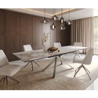 DELIFE Edge Esstisch Keramik Edelstahl