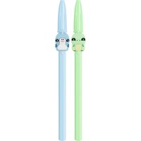 BIC Kugelschreiber Cristal Pastel Figurines, blau grün