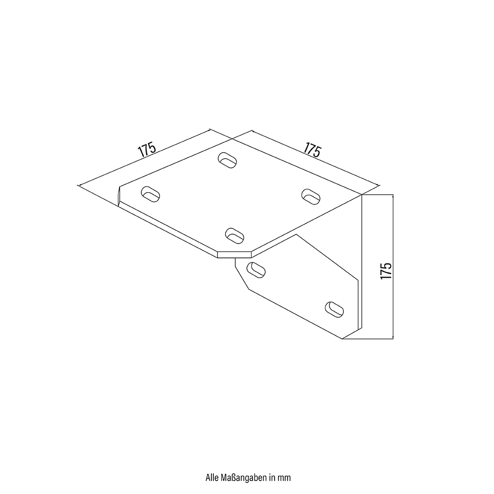 Deckenhalterung für Markisen ERA - Weiß 4er Set – Bild 6