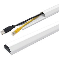 LogiLink Kabelkanal, aus Aluminium, Länge: 1.100 mm, weiß – Bild 2