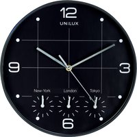UNiLUX Wanduhr/Quarzuhr, ON TIME, Durchm.: 305 mm, schwarz