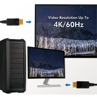 LogiLink DisplayPort Anschlusskabel, schwarz, 5,0 m