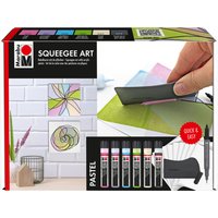 Marabu Acrylfarbe Acryl Color Squeegee Art Set Pastel – Bild 2