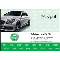 sigel Formularbuch, Fahrtenbuch Pkw, A6 quer, 44 Blatt