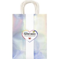 folia Papier-Tragetaschen IRISIEREND GLÄNZEND, Größe: L