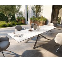 DELIFE Edge Outdoortisch Keramik Edelstahl