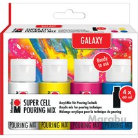 Marabu Super Cell Pouring Mix-Set GALAXY, 4 x 60 ml – Bild 2