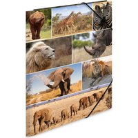 HERMA Eckspannermappe, Afrika Tiere, aus Karton, DIN A3 – Bild 2