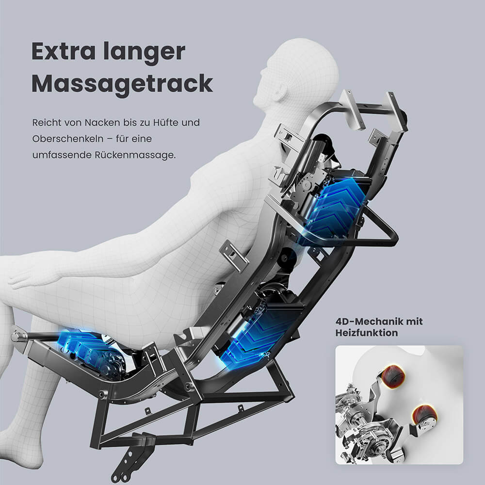 Home Deluxe 4058166322760 Massagesessel Grau – Bild 5