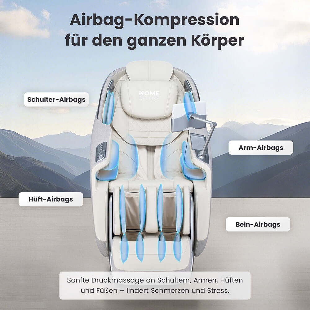 Home Deluxe 4058166322760 Massagesessel Grau – Bild 6