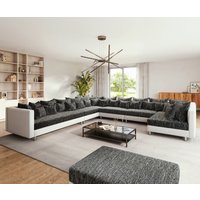 DELIFE Clovis XXL Ecksofa Kunstleder