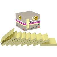 Post-it Haftnotizen super sticky Recycling z-notes, gelb – Bild 2