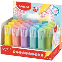 Maped Textmarker FLUO, PEPS PASTEL, 30er Display