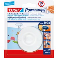 tesa Powerstrips Deckenhaken, weiß, Haltekraft: max. 0,5 kg