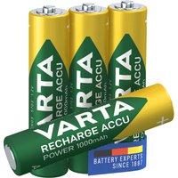 VARTA NiMH Akku, Rechargeable Accu, Micro (AAA), 1.000 mAh – Bild 2