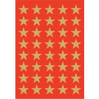 HERMA Weihnachts-Sticker DECOR, Sterne, 13 mm, gold – Bild 2