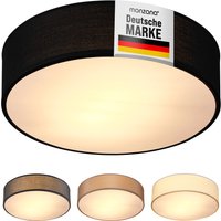 monzana® Deckenlampe Schwarz Stoff Ø30cm