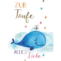 CACTUS Taufkarte, Blauer Wal – Bild 2