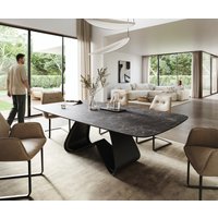 DELIFE Edge Esstisch Keramik Anthrazit
